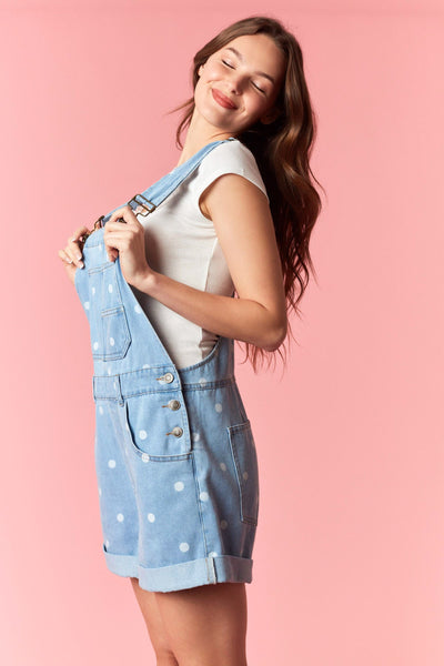 Polka Dot Overall Romper