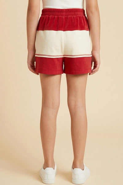 GIRLS Red Stripe Shorts