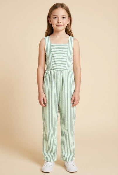GIRLS Striped Jumpsuit