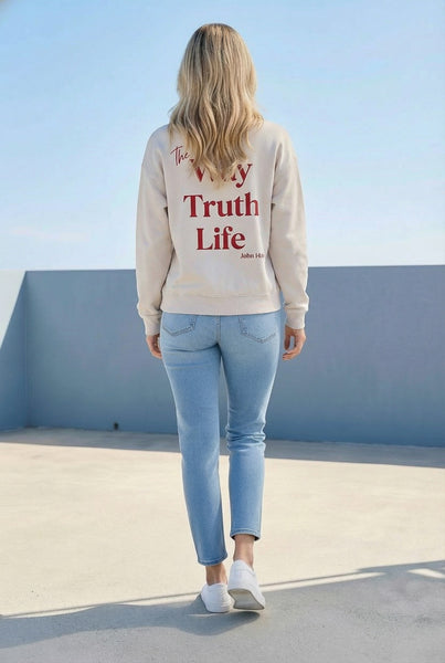 Trust Jesus Graphic Sweatshirt