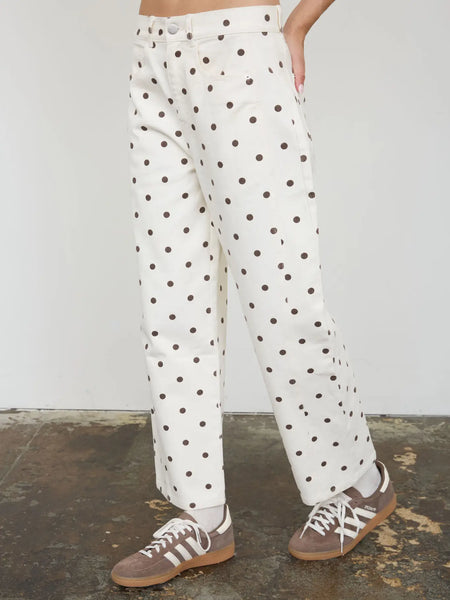 Ecru Polka Dot Barrel