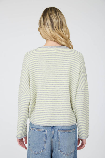 Bentley Striped Cardigan - Butter