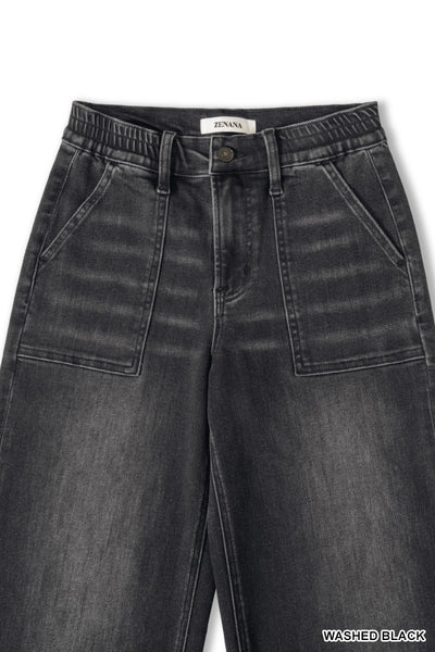 Utility Cropped Jeans