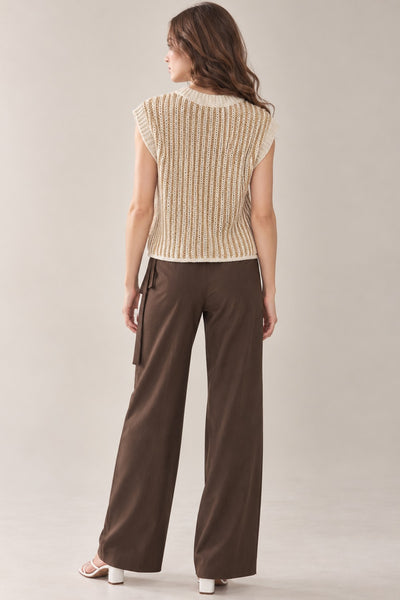 Kinlee Vest Cardigan - Cream