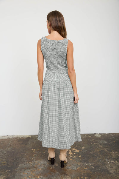 Hunter Green Gingham Dress