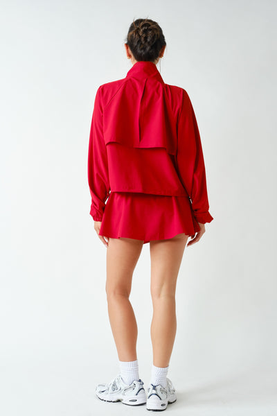 Red Swift Windbreaker Jacket