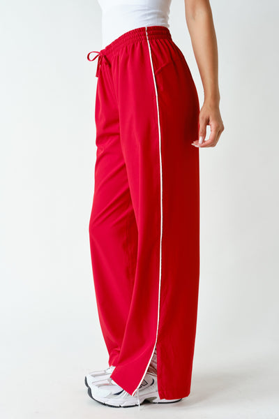 Finish Line Track Pants - Red