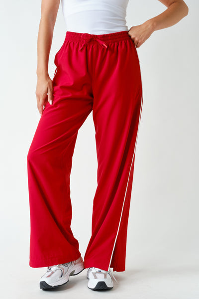 Finish Line Track Pants - Red
