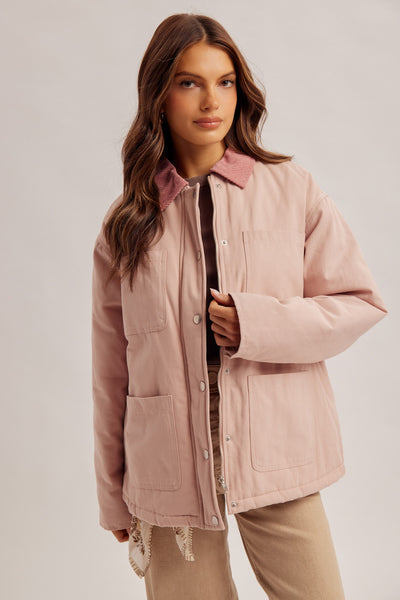 Maylee Mauve Fisherman Jacket