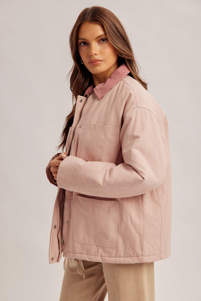 Maylee Mauve Fisherman Jacket