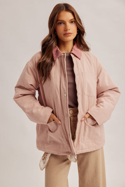 Maylee Mauve Fisherman Jacket
