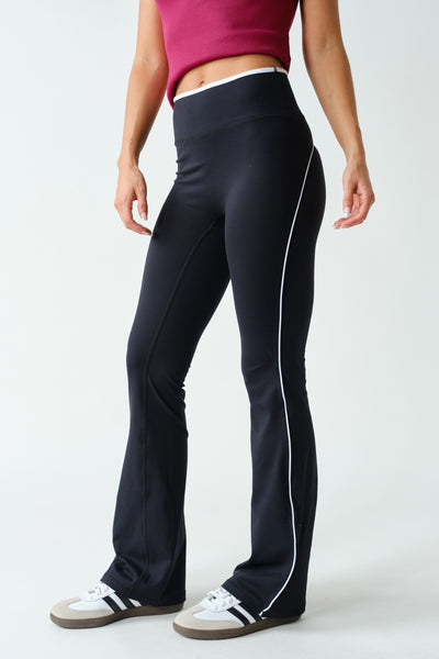 Venice Contrast Piping Flare Pant