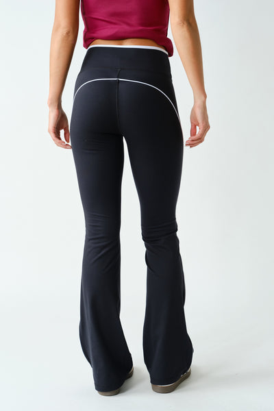 Venice Contrast Piping Flare Pant