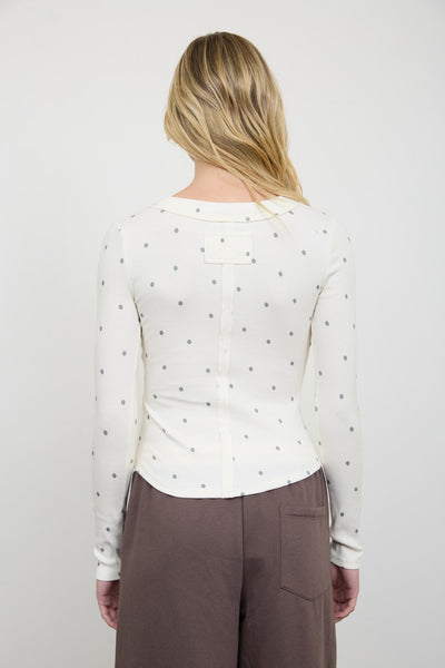 Polka Dot Henley