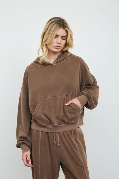Quincy Hoodie - Brown