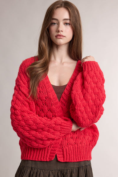 Whitney Cardigan - Poppy