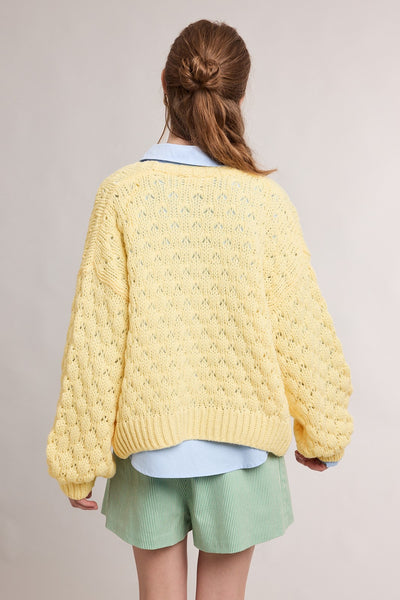 Whitney Cardigan - Lemon