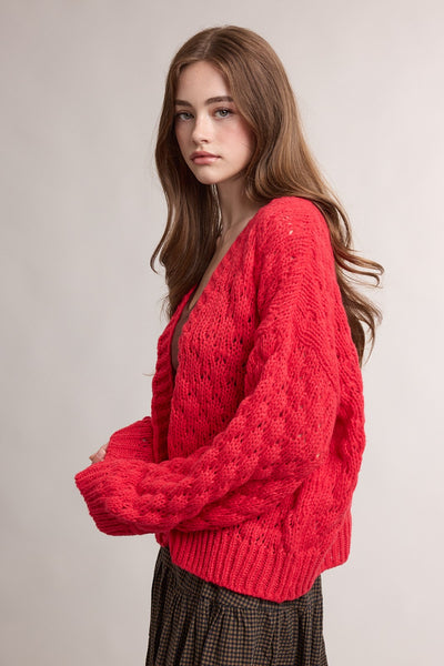 Whitney Cardigan - Poppy