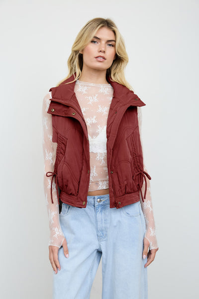 Wave Vest - Oxblood