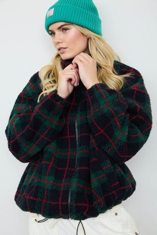 Nik Plaid Sherpa Jacket