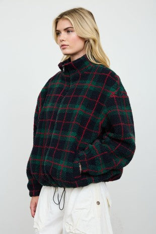 Nik Plaid Sherpa Jacket