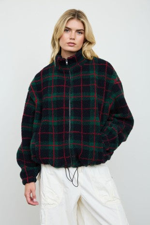 Nik Plaid Sherpa Jacket