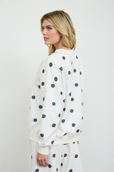 Polka Dot Lounge Pants - Green
