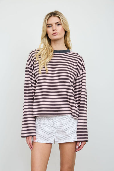 Dusty Striped Top