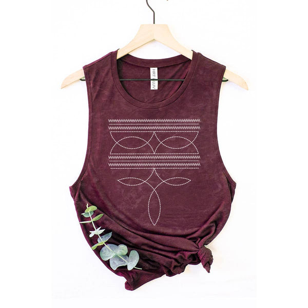 COWBOY STITCHED TANK