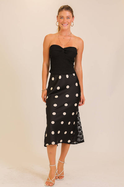 Smocked Twist Front Bandeau Top
