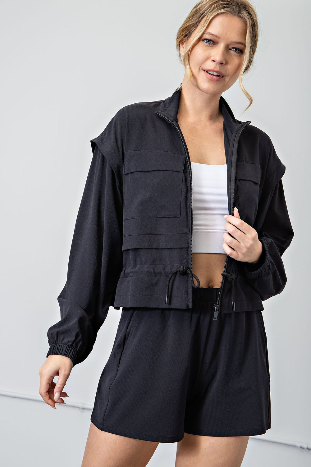 Crinkle Woven Jacket