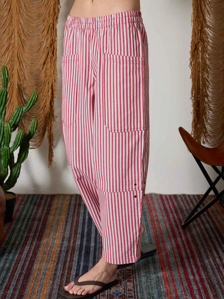 Striped Red Pants