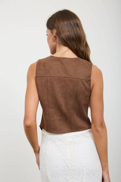 HORSE SHOE SUEDE VEST