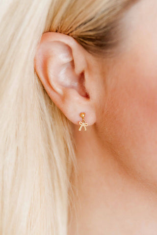 Screw back Stud Earrings- Millie Bow