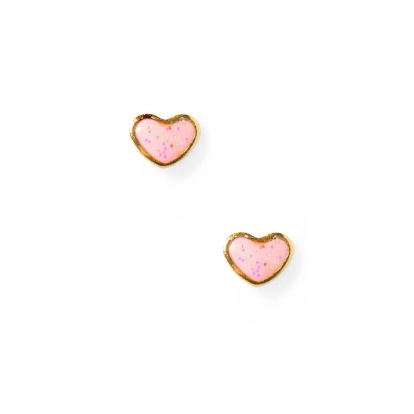 Nora Heart Screwback Stud Earrings
