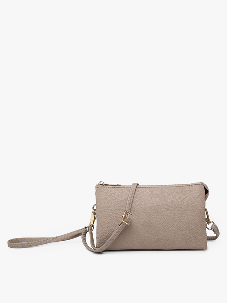 M013 Riley Monogrammable 3 Compartment Crossbody/Wristlet