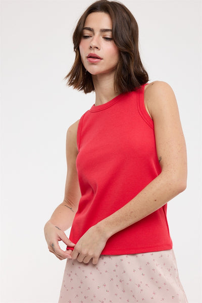 Cece Crew Tank - Cherry