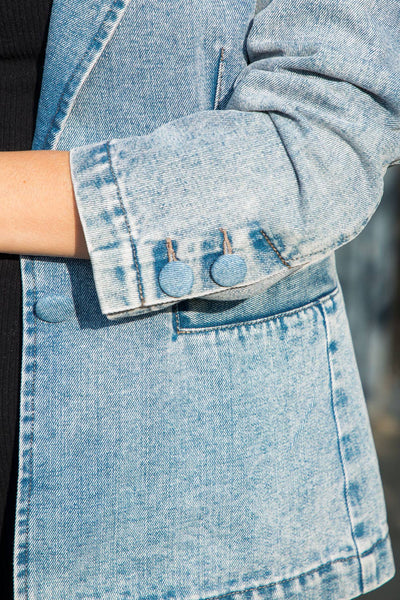 Bella Washed Denim Blazer