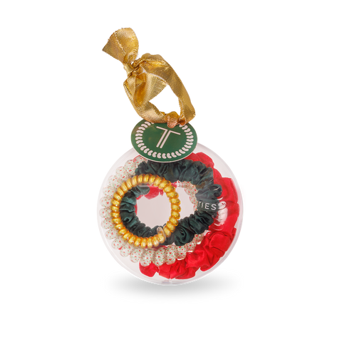 Spiral Hair Coils + Silk Scrunchie | Holiday Ornament 2024