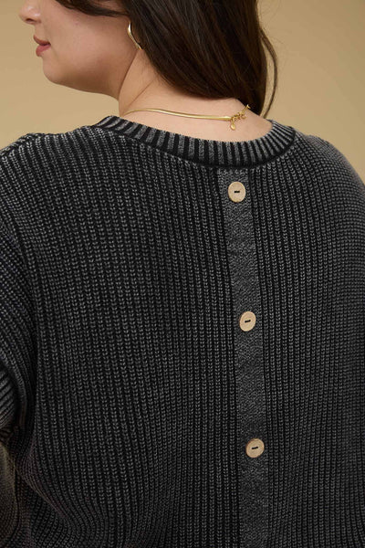 PLUS Button Detail Sweater
