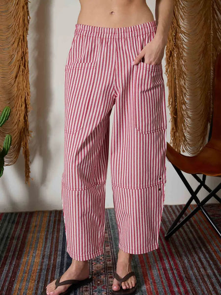 Striped Red Pants