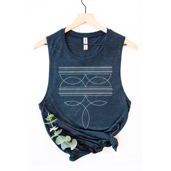 COWBOY STITCHED TANK