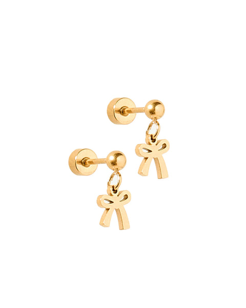 Screw back Stud Earrings- Millie Bow