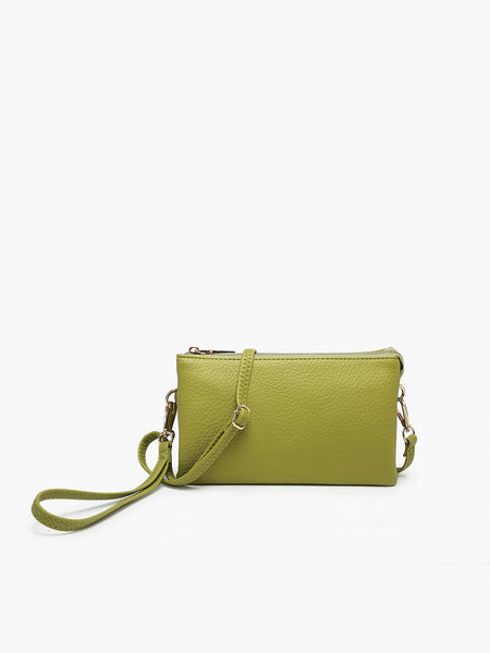 M013 Riley Monogrammable 3 Compartment Crossbody/Wristlet