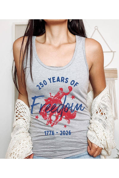 Freedom 250 Graphic Racerback Tank