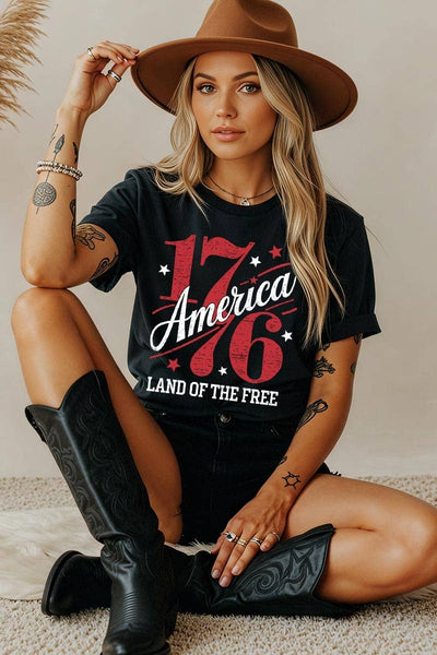 America 1776 Graphic Heavy Cotton Tee