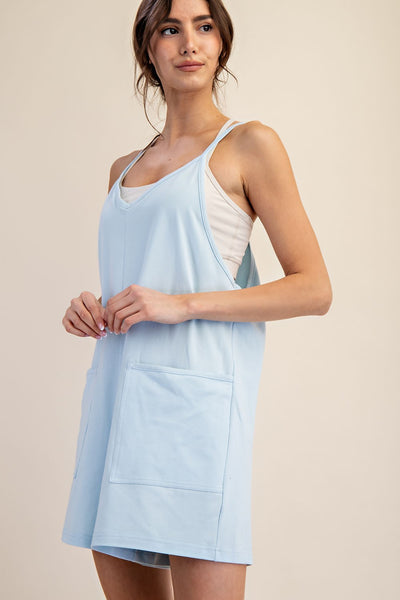 HLB Lycra Romper - Ice Blue
