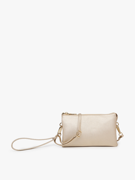 M013 Riley Monogrammable 3 Compartment Crossbody/Wristlet