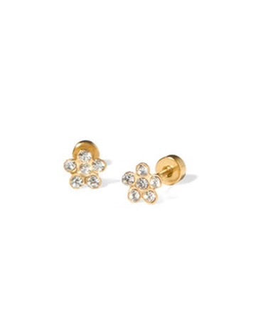 Screwback Stud Earrings - Lyla Clear