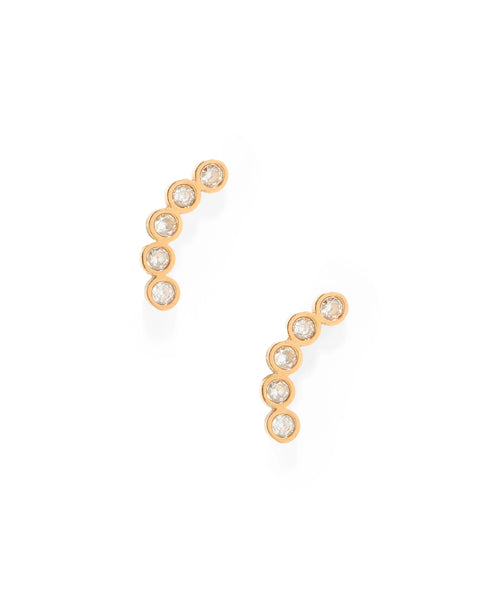 Screwback Stud Earrings- Abigail Sparkle